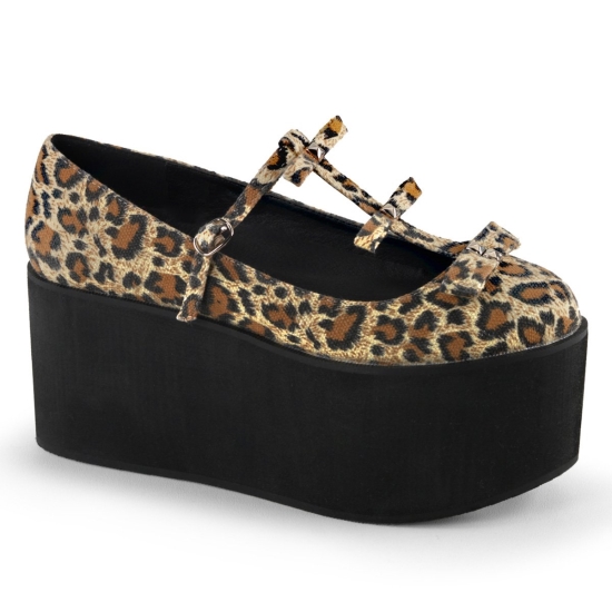 Animal Women's Demonia Click - 08 T Strap Platforms | BK7940325