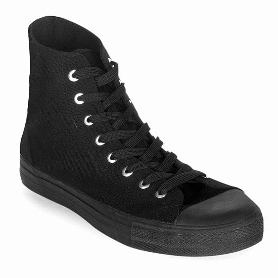 Black Canvas Men's Demonia Deviant - 101 Punk Goth Skater Sneakers | BI6947023