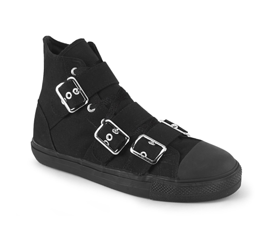 Black Canvas Men's Demonia Deviant - 109 High Top Sneakers | WB3654179