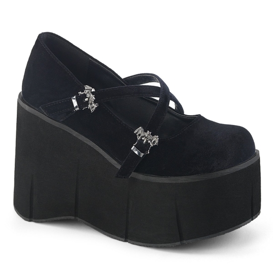 Black Velvet Women's Demonia Kera - 10 Platforms | BH3540968