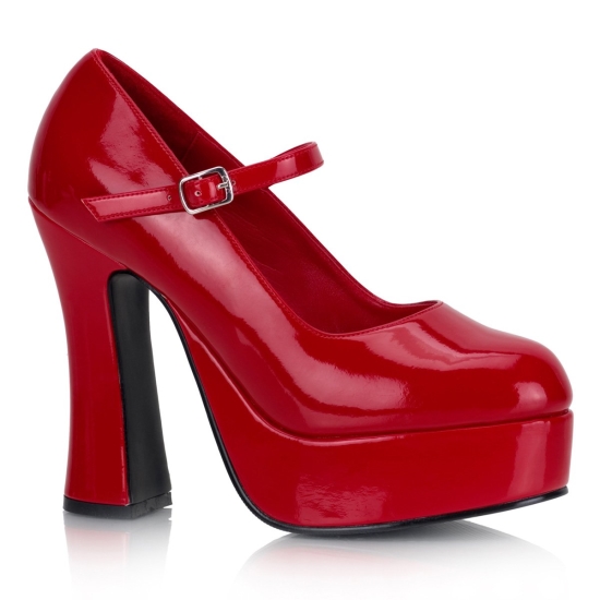 Red Patent Women's Demonia Dolly - 50 Platform Mary Jane Pump Platforms | SL7843609