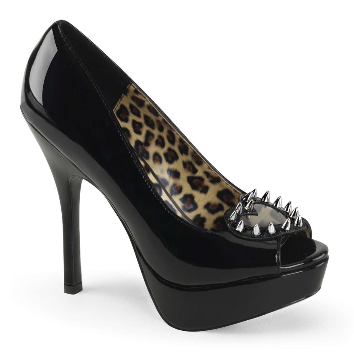 Black Women's Demonia Pixie - 17 Platform Peep Toe Pump Platforms | GE9576218